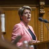 La conseillère fédérale Karin Keller-Sutter a franchi une première étape sur l'imposition individuelle (archives). KEYSTONE/ALESSANDRO DELLA VALLE